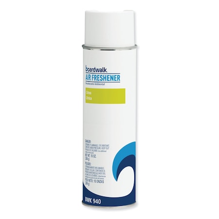 Boardwalk Citrus Air Freshener, 10 oz Aerosol Spray, PK12 1049948
